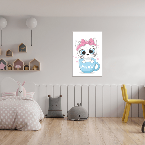 Πίνακας Καμβάς Kitty- Meow