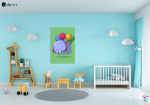 Πίνακας Καμβάς Elephant with balloons