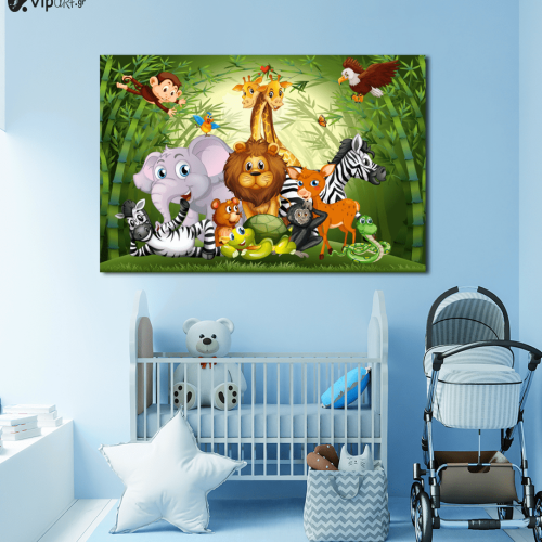 Πίνακας Καμβάς Happy Animals