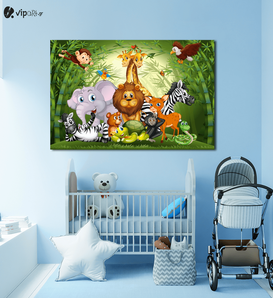 Πίνακας Καμβάς Happy Animals Πίνακας Καμβάς Happy Animals