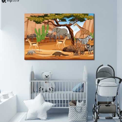 Πίνακας Καμβάς Animal Safari