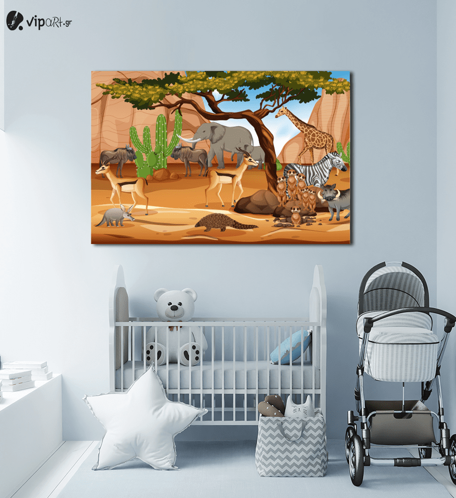 Πίνακας Καμβάς Animal Safari