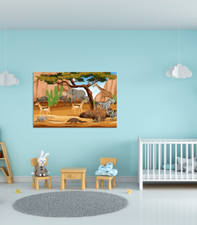 Πίνακας Καμβάς Animal Safari