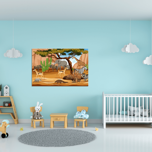 Πίνακας Καμβάς Animal Safari