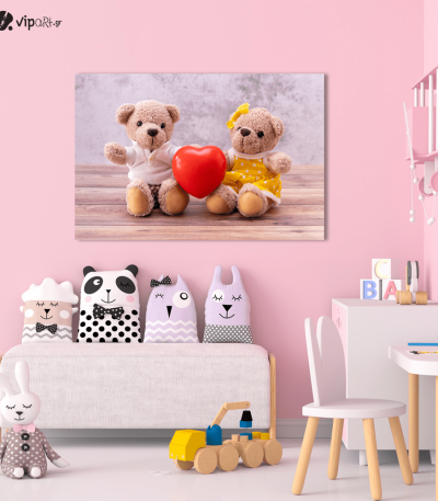 Πίνακας Καμβάς Cute Teddy Bears