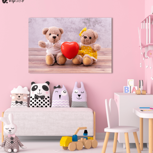 Πίνακας Καμβάς Cute Teddy Bears