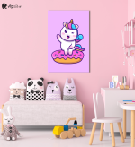 Πίνακας Καμβάς Unicorn with Donut