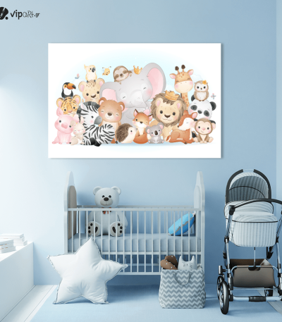 Πίνακας Καμβάς Animal Friends