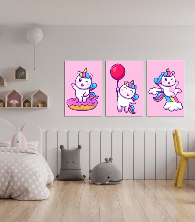 Πίνακας Καμβάς Happy Little Unicorn