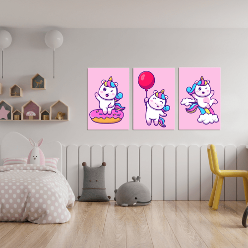 Πίνακας Καμβάς Happy Little Unicorn