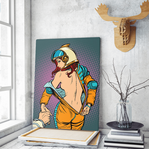 Πίνακας σε Καμβά : Follow me Space Pop Art
