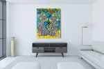 Πίνακας Καμβάς Colorful Leopards