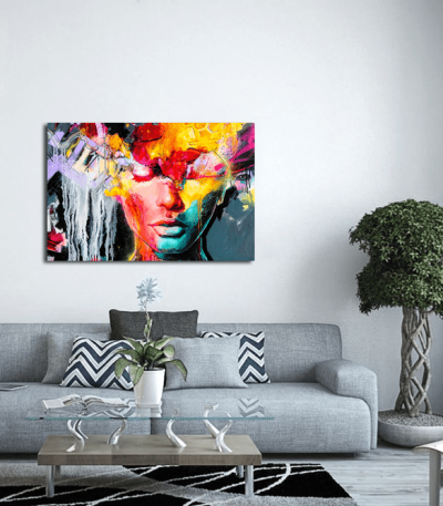 Πίνακας Καμβάς Colorful Modern Woman