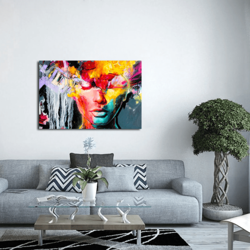 Πίνακας Καμβάς Colorful Modern Woman
