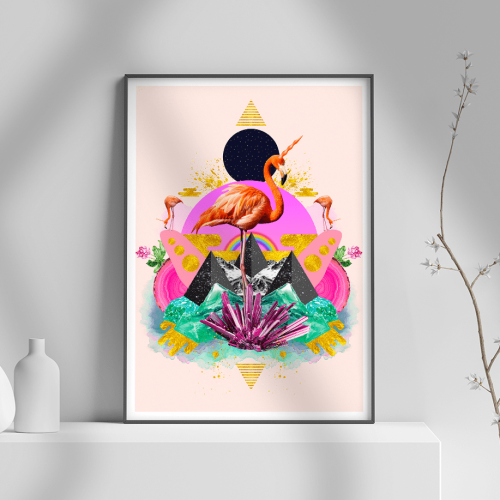 Εκτύπωση σε Αφίσα φωτογραφικό Χαρτί Flamingo Modern Art