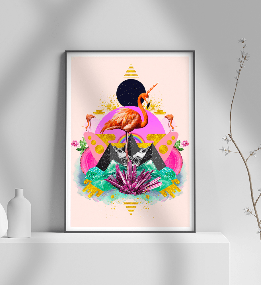 Εκτύπωση σε Αφίσα φωτογραφικό Χαρτί Flamingo Modern Art Εκτύπωση σε Αφίσα φωτογραφικό Χαρτί Flamingo Modern Art