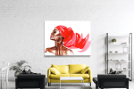 Πίνακας Καμβάς Fashion Woman Watercolor