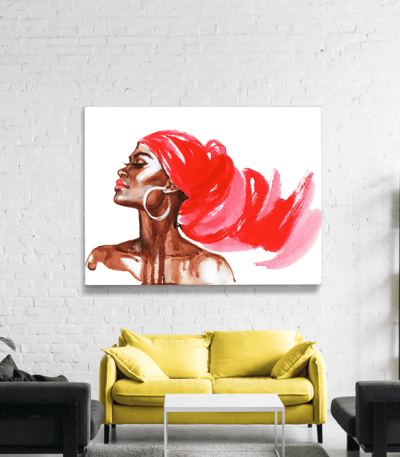 Πίνακας Καμβάς Fashion Woman Watercolor