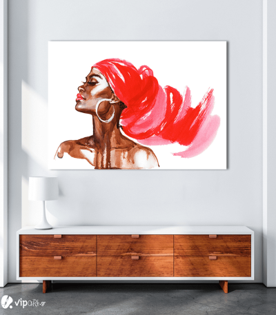Πίνακας Καμβάς Fashion Woman Watercolor