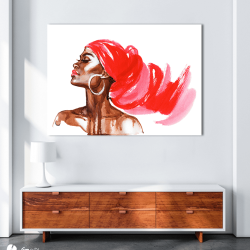 Πίνακας Καμβάς Fashion Woman Watercolor