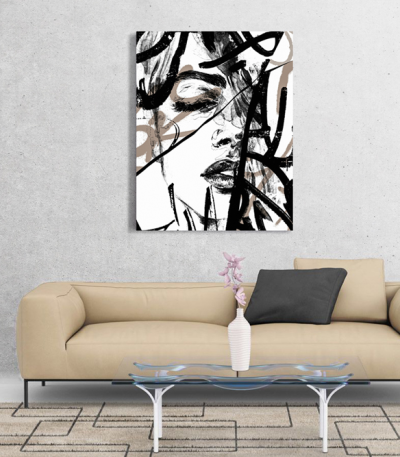 Πίνακας σε Καμβά Abstract Woman art