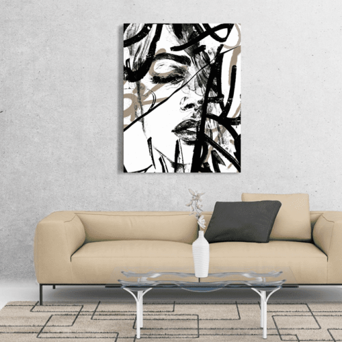 Πίνακας σε Καμβά Abstract Woman art