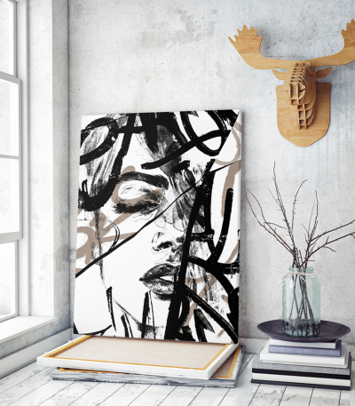 Πίνακας σε Καμβά Abstract Woman art