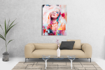 Πίνακας Καμβάς Colorful Woman Art