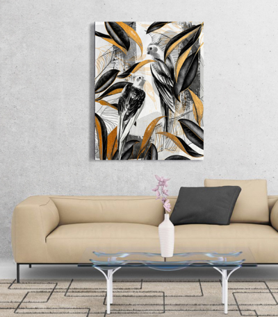 Πίνακας Καμβάς Fancy Feathers Birds