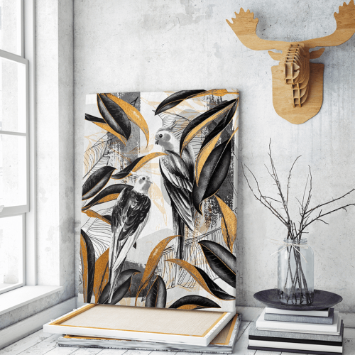 Πίνακας Καμβάς Fancy Feathers Birds