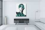 Πίνακας Καμβάς Floral Portrait Woman