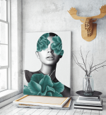 Πίνακας Καμβάς Floral Portrait Woman