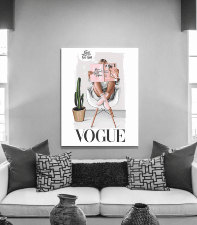 Πίνακας Καμβάς Vogue Poster Girl