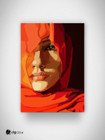 Πίνακας σε Καμβά Women in Burqa painting