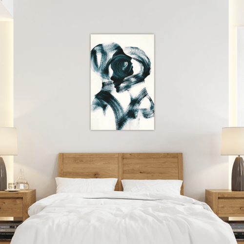 Πίνακας σε Καμβά Couple Silhouette Painting art