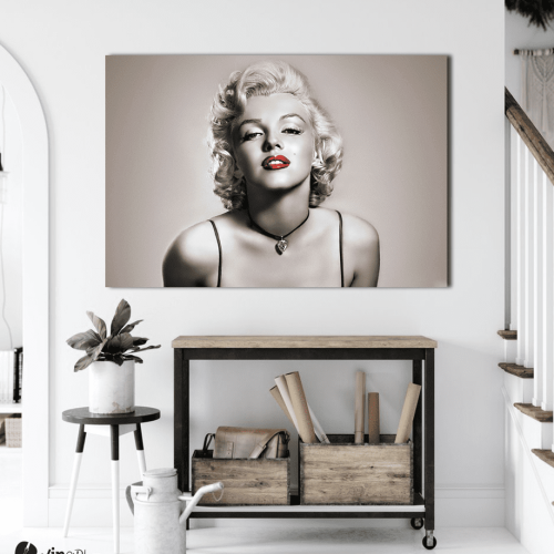 Πίνακας σε Καμβά : Marilyn Monroe- Red Lips