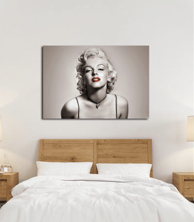 Πίνακας σε Καμβά : Marilyn Monroe- Red Lips