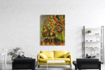 Πίνακας σε Καμβά : Afican Woman colorful Painting