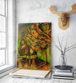 Πίνακας σε Καμβά : Afican Woman colorful Painting