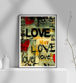 Εκτύπωση σε Αφίσα Χαρτί LOVE