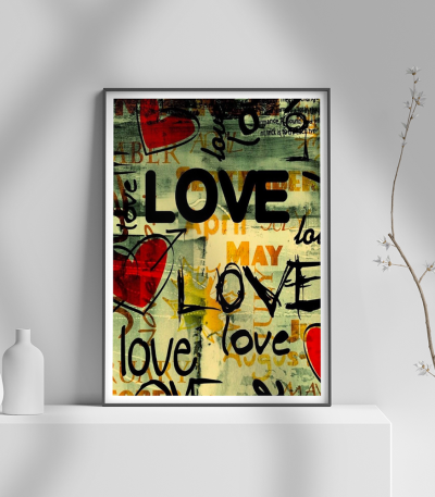Εκτύπωση σε Αφίσα Χαρτί LOVE