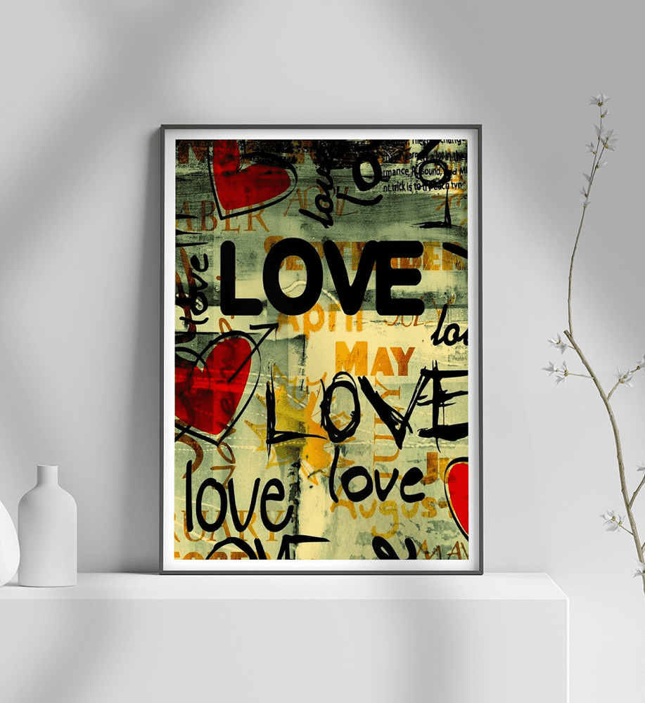 Εκτύπωση σε Αφίσα Χαρτί LOVE