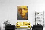 Πίνακας Καμβάς Portrait gold texture