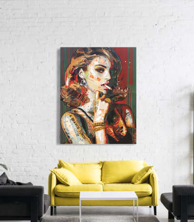 Πίνακας Καμβάς Graffiti Art Abstract Woman Portrait