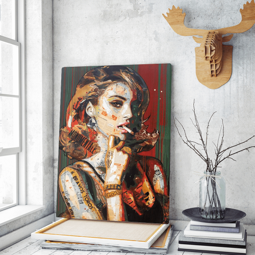 Πίνακας Καμβάς Graffiti Art Abstract Woman Portrait