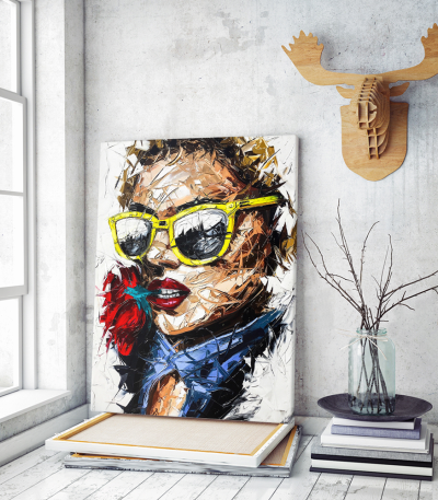 Πίνακας Καμβάς Woman Portrait Art