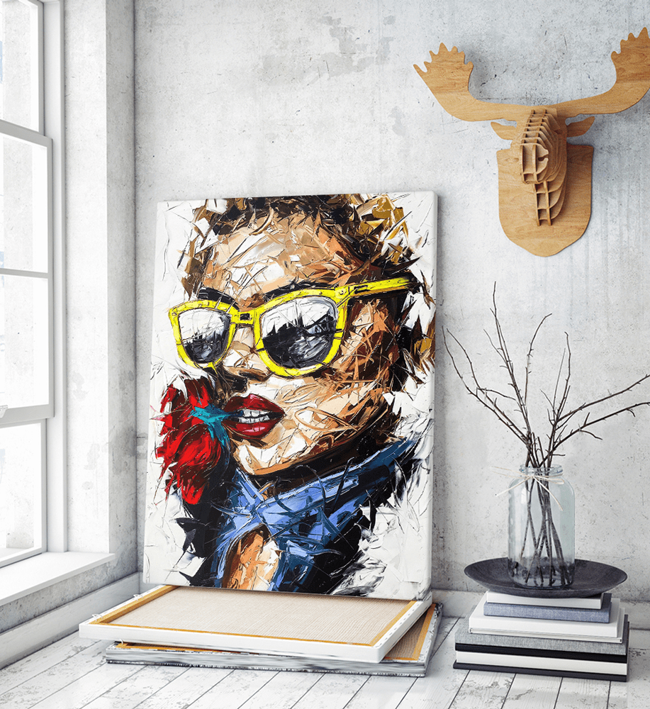 Πίνακας Καμβάς Woman Portrait Art