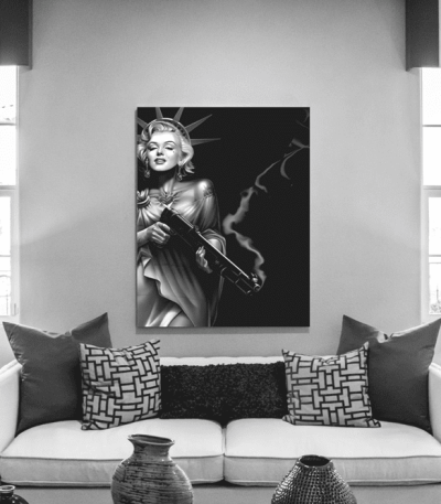 Πίνακας Καμβάς Marilyn Monroe- Statue Of Liberty