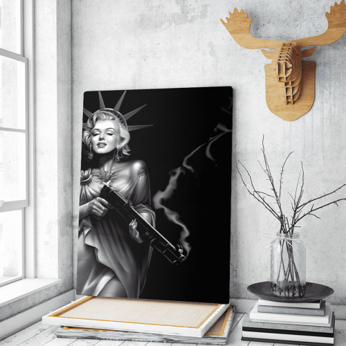 Πίνακας Καμβάς Marilyn Monroe- Statue Of Liberty