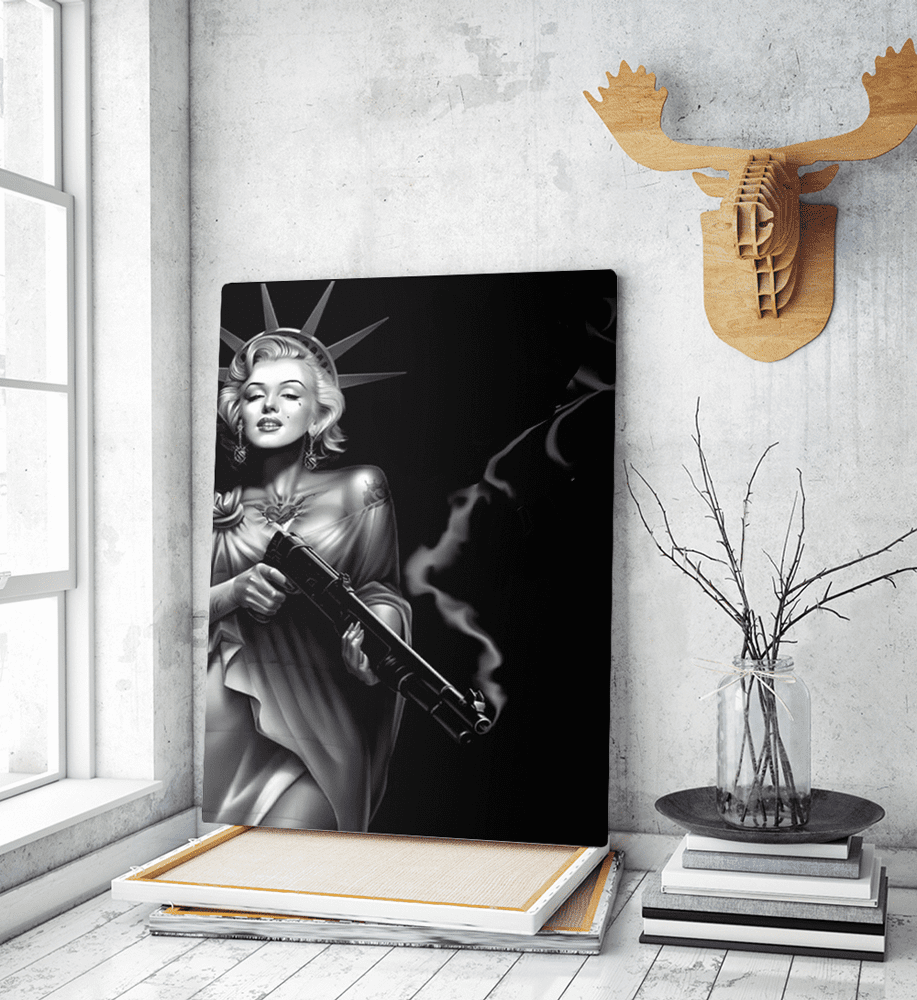 Πίνακας Καμβάς Marilyn Monroe- Statue Of Liberty Πίνακας Καμβάς Marilyn Monroe- Statue Of Liberty